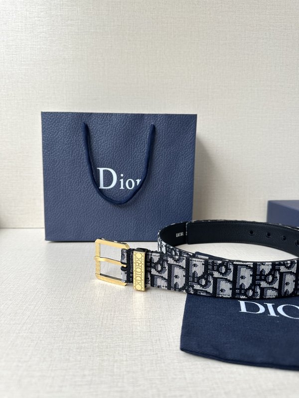 Dior 스무스 칼프스킨 벨트 3.5cm 폭 001-176479