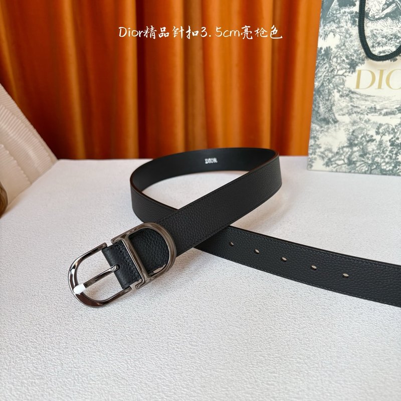 디올 몽테뉴 애비뉴 블랙 가죽 벨트 001-176481