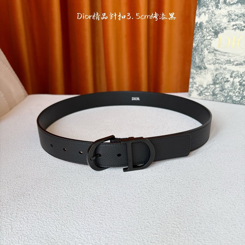 디올 몽테뉴 블랙 가죽 벨트 001-176482
