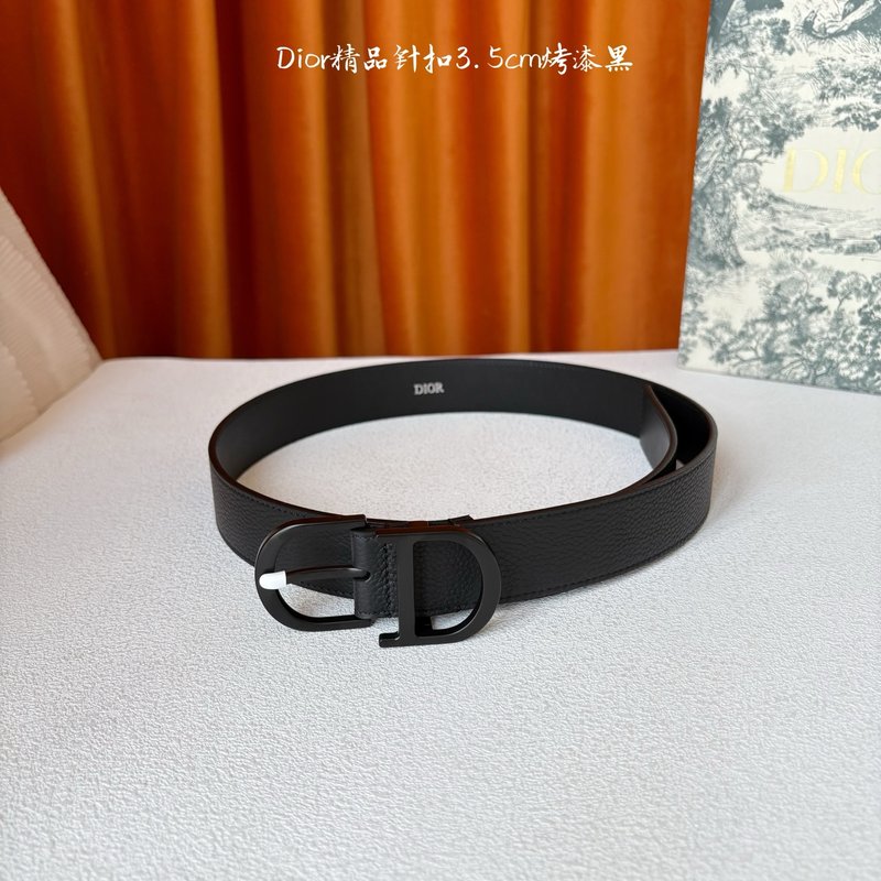 디올 몽테뉴 블랙 가죽 벨트 001-176482
