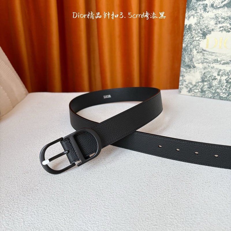 디올 몽테뉴 블랙 가죽 벨트 001-176482