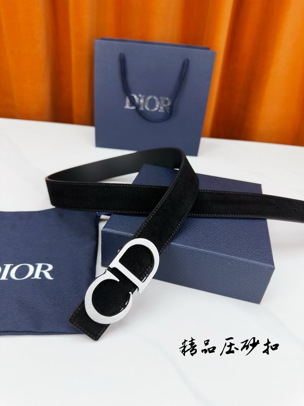 디올 스테인리스 버클 벨트 3.5cm 001-176487