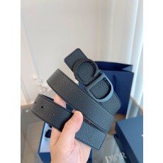 디올 클래식 로고 버클 벨트 프랑스 원단 가죽 001-176489