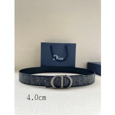 디올 양면 프린트 송아지 가죽 벨트 40mm 001-176490