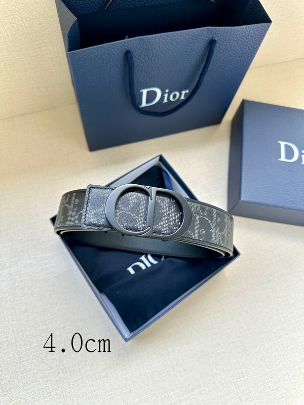 디오르 양면 프린트 소 가죽 벨트 40mm 001-176493