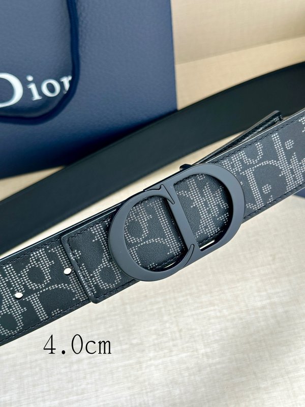 디오르 양면 프린트 소 가죽 벨트 40mm 001-176493