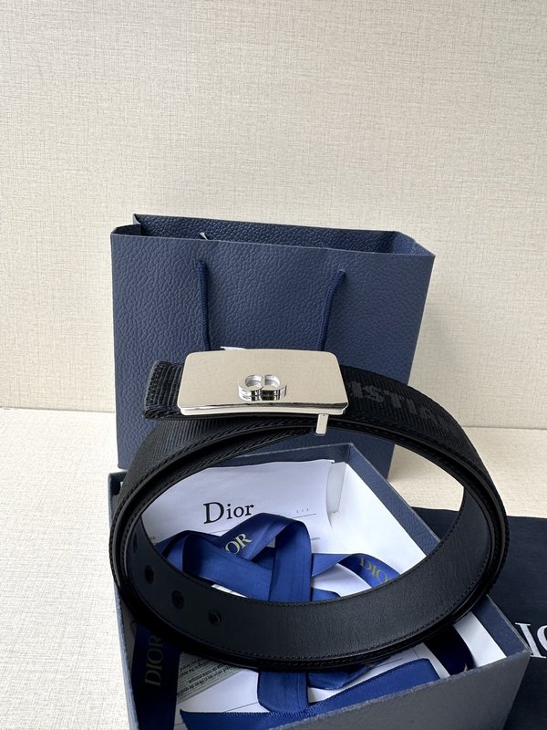 Dior 블랙 골드 스테인리스 벨트 버클 001-176497