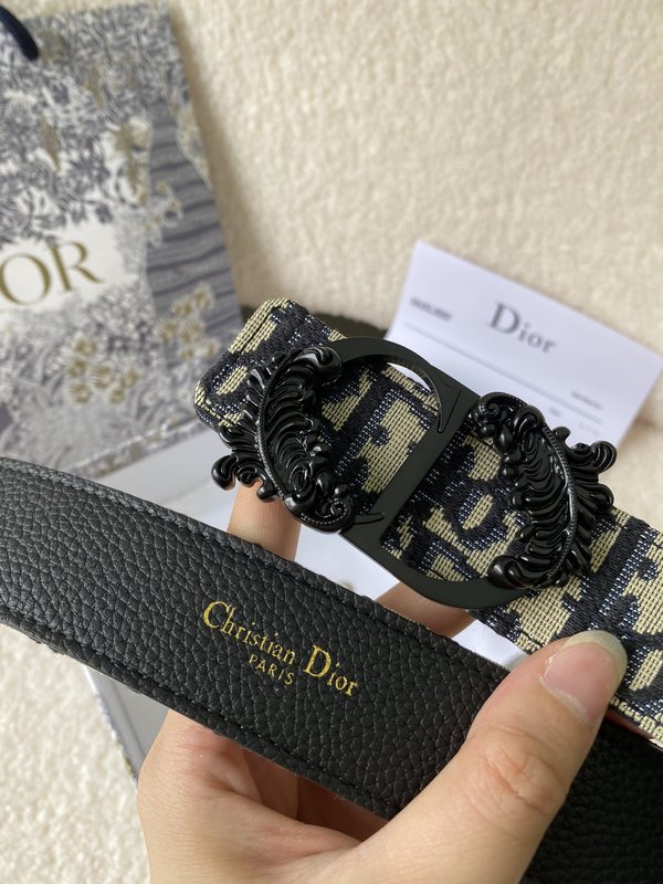 디올 DIOR 신규 스테인리스 버클 가죽 벨트 001-176507