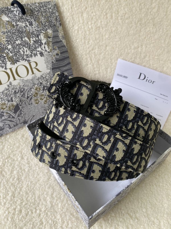 디올 DIOR 신규 스테인리스 버클 가죽 벨트 001-176507