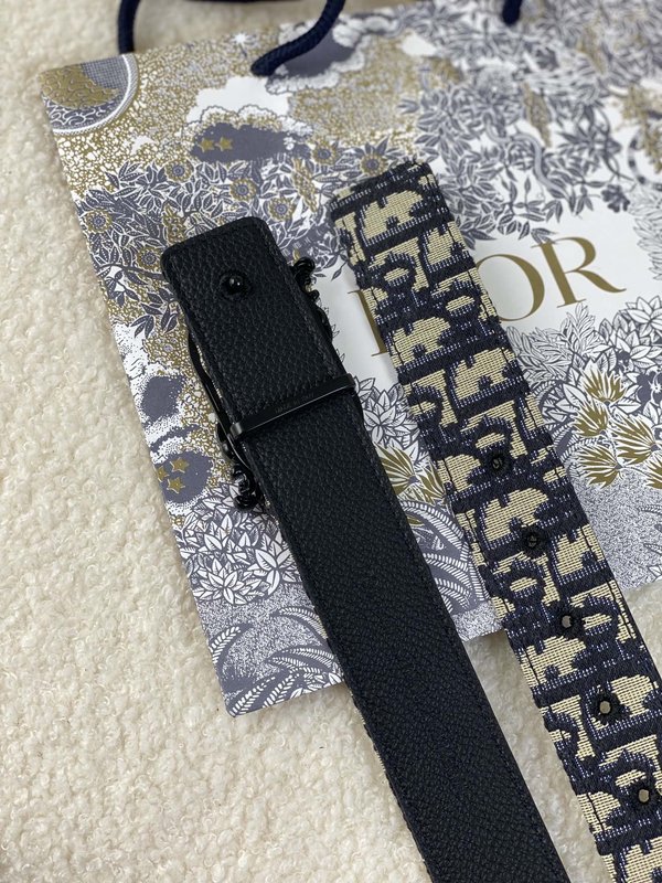 디올 DIOR 신규 스테인리스 버클 가죽 벨트 001-176507