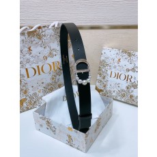 디올 클래식 CD 로고 블랙 가죽 벨트 001-176518