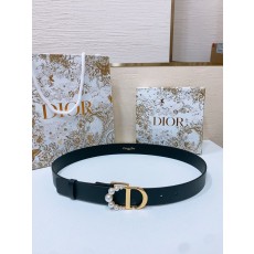 디올 새로운 블랙 CD 버클 벨트 001-176526