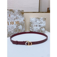 디올 뉴 CD 버클 벨트 버건디 레더 001-176529