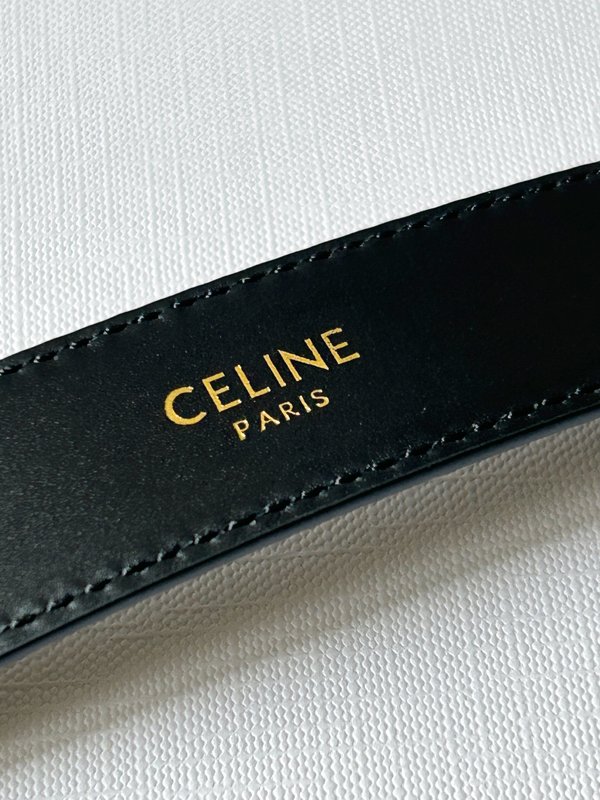 셀린 CELINE 여성 블랙 트라이옴프 벨트 001-176533