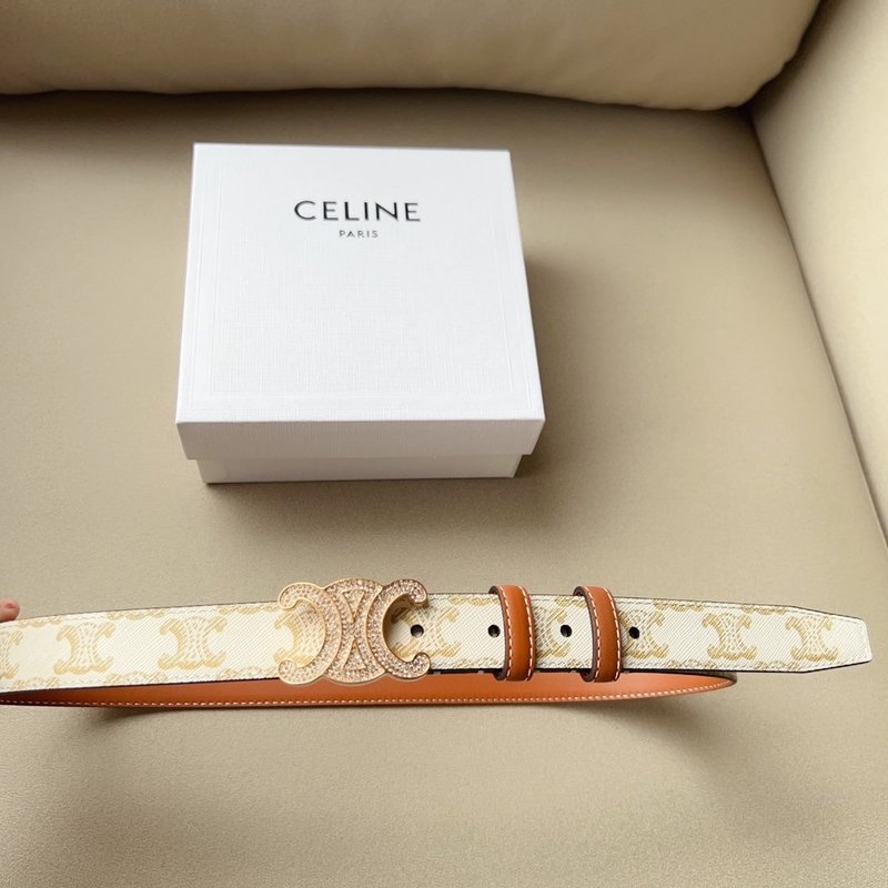 셀린 트라이엄프 소가죽 벨트 2.5cm 폭 001-176544