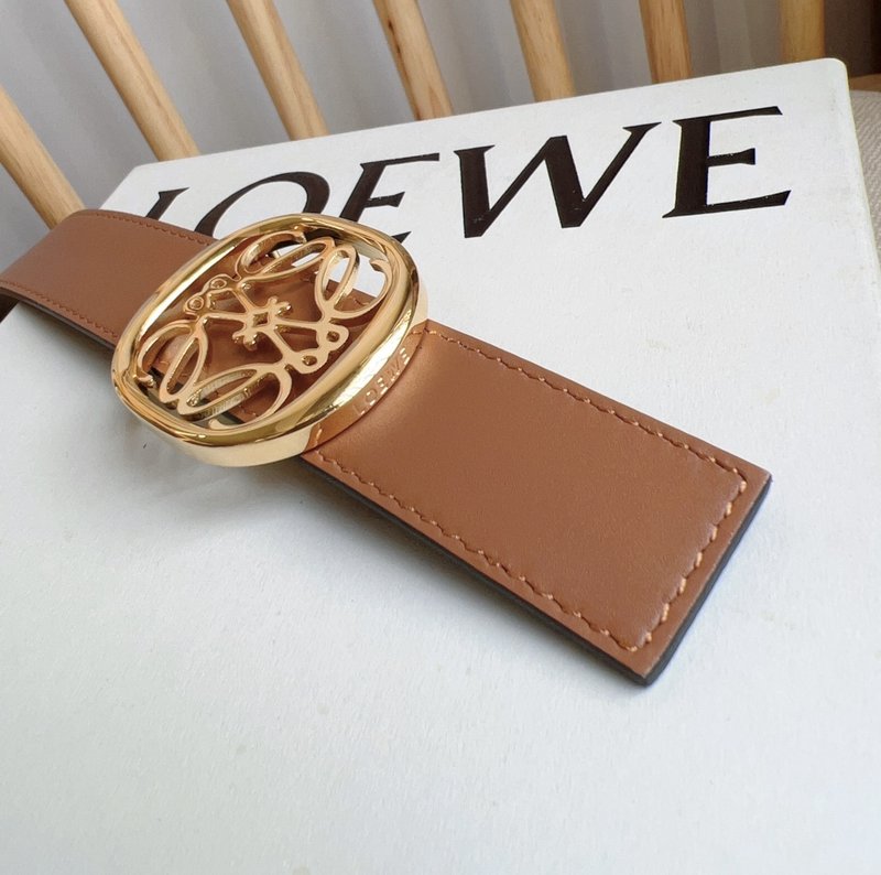 LOEWE 로에웨 매끄러운 소가죽 양면 벨트 001-176553