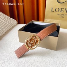 로에웨 클래식 리치 그레인 가죽 벨트 3.2cm 001-176557