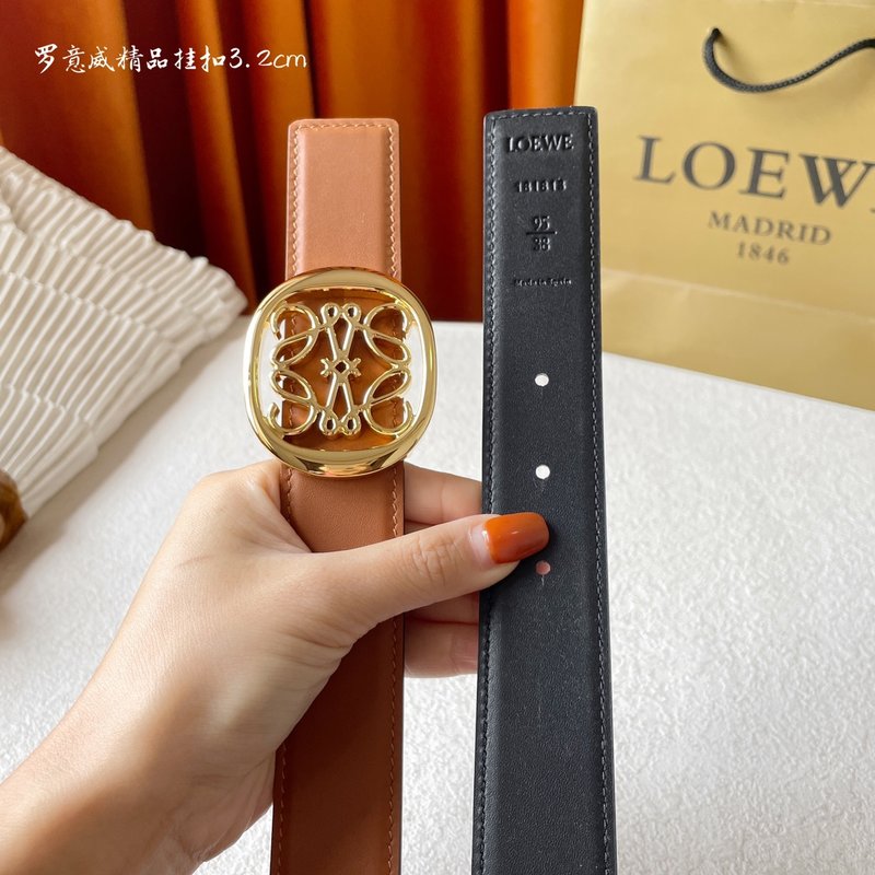 로에베 LOEWE 클래식 양면 송아지 가죽 벨트 001-176559