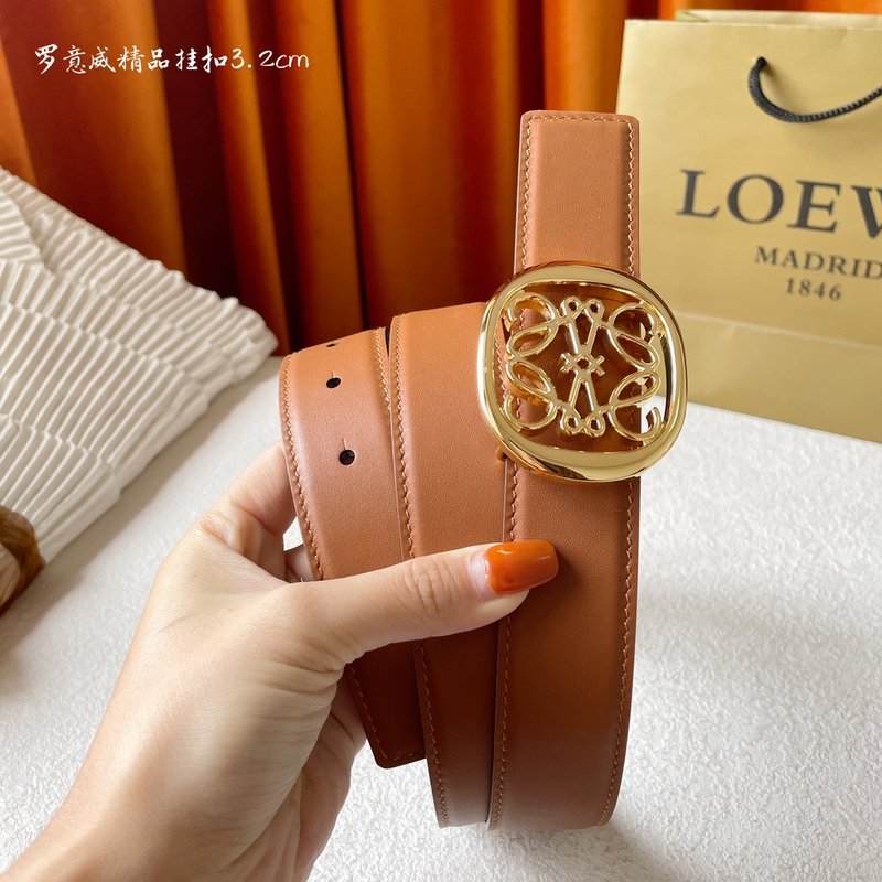 로에베 LOEWE 클래식 양면 송아지 가죽 벨트 001-176559