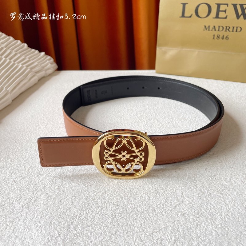 로에베 LOEWE 클래식 양면 송아지 가죽 벨트 001-176559