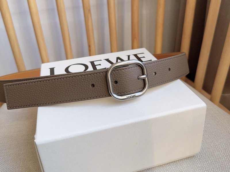로에베 LOEWE 아나그램 핀 버클 가죽 벨트 001-176565