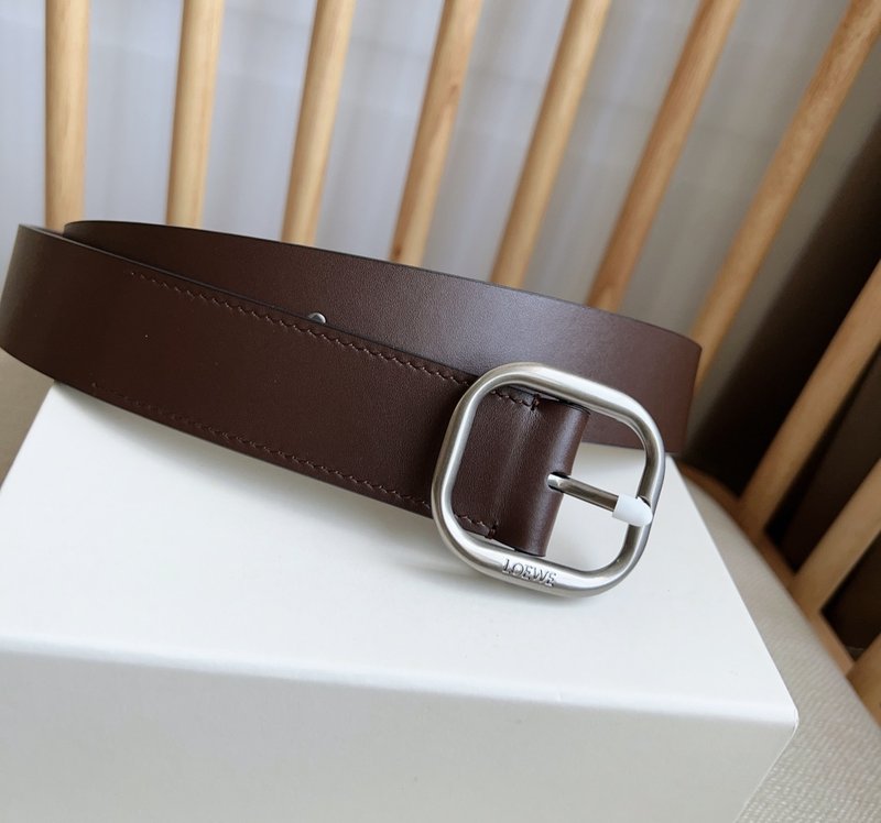 로에베 LOEWE 식물성 가죽 핀 버클 벨트 001-176581