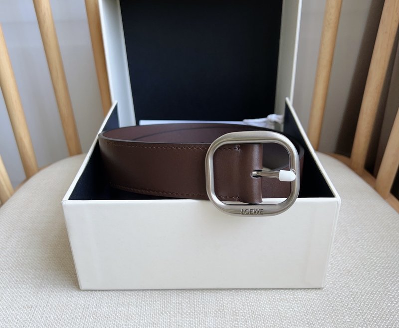 로에베 LOEWE 식물성 가죽 핀 버클 벨트 001-176581