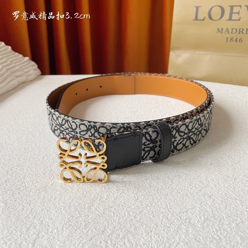 로에웨 LOEWE 패브릭 소가죽 클래식 벨트 001-176583