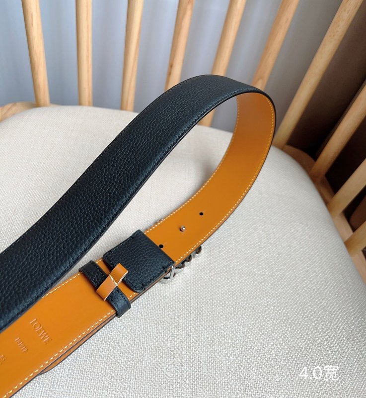 로에베 LOEWE 양면 핀 버클 소가죽 벨트 001-176597