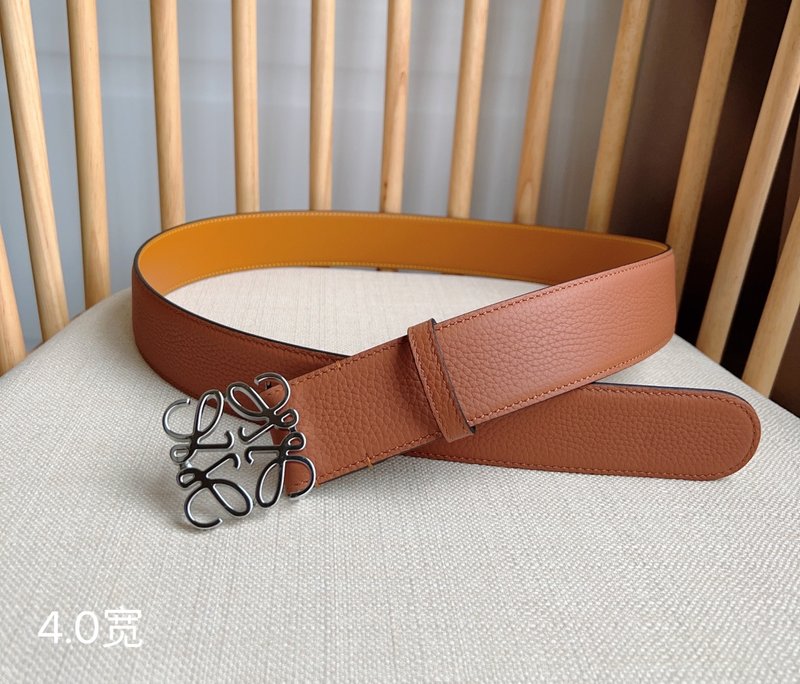 로에웨 LOEWE 그레인 가죽 핀 버클 벨트 001-176598