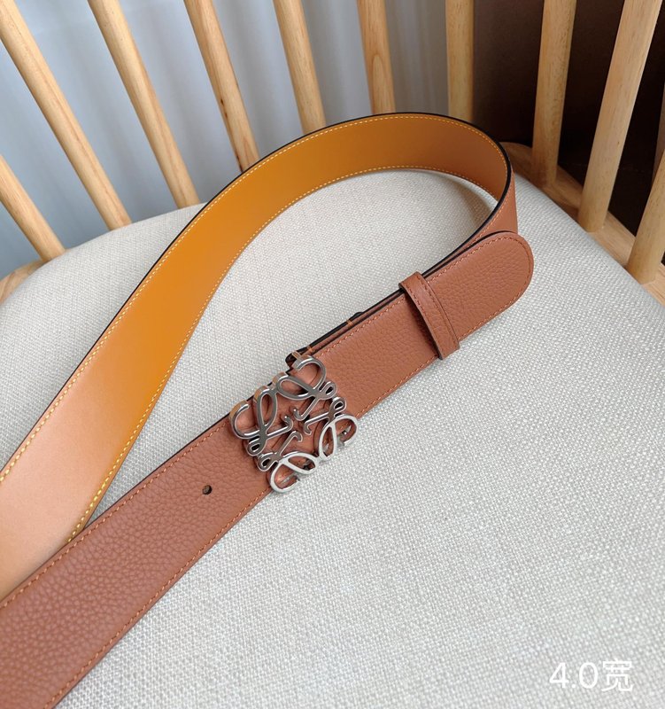로에웨 LOEWE 그레인 가죽 핀 버클 벨트 001-176598
