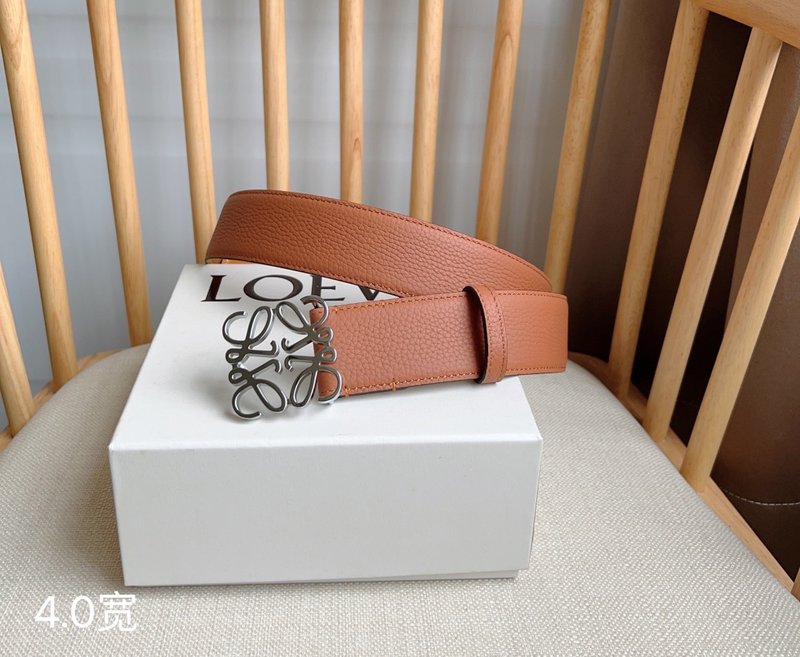 로에웨 LOEWE 그레인 가죽 핀 버클 벨트 001-176598