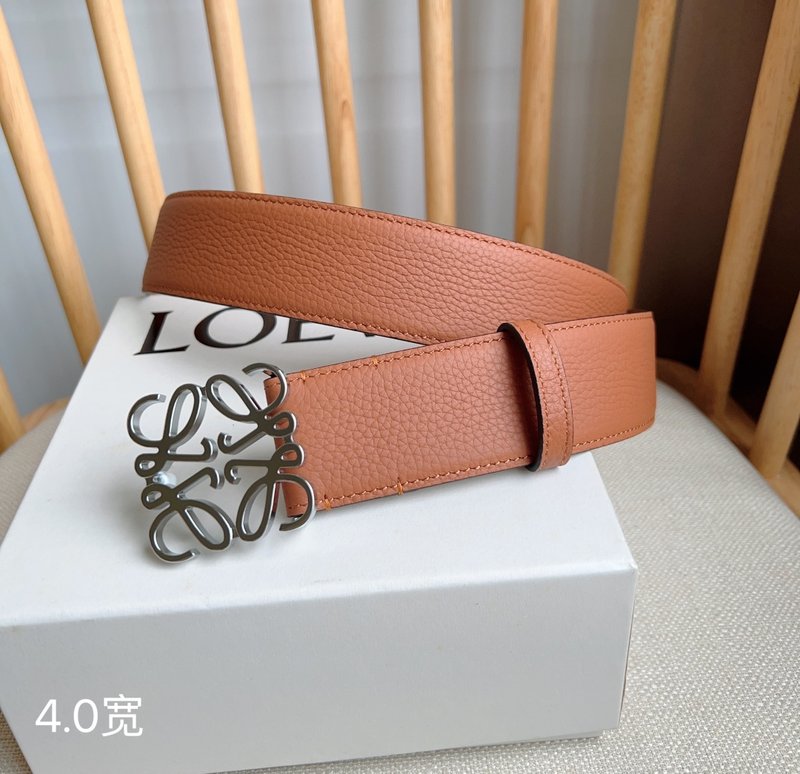 로에웨 LOEWE 그레인 가죽 핀 버클 벨트 001-176598