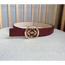 LOEWE 로에베 스무스 가죽 양면 벨트 001-176601