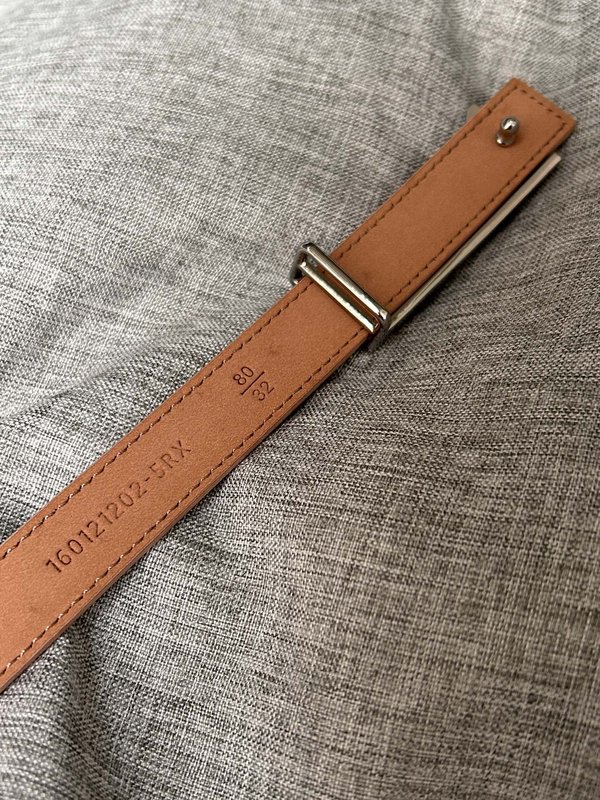펜디 여성용 슬림 가죽 벨트 2.0cm 001-176606