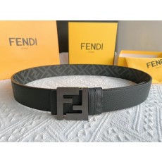 펜디 Fendi 더블 F 로고 금속 버클 소 가죽 벨트 001-176609