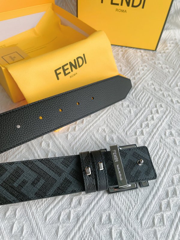 펜디 Fendi 더블 F 로고 금속 버클 소 가죽 벨트 001-176609