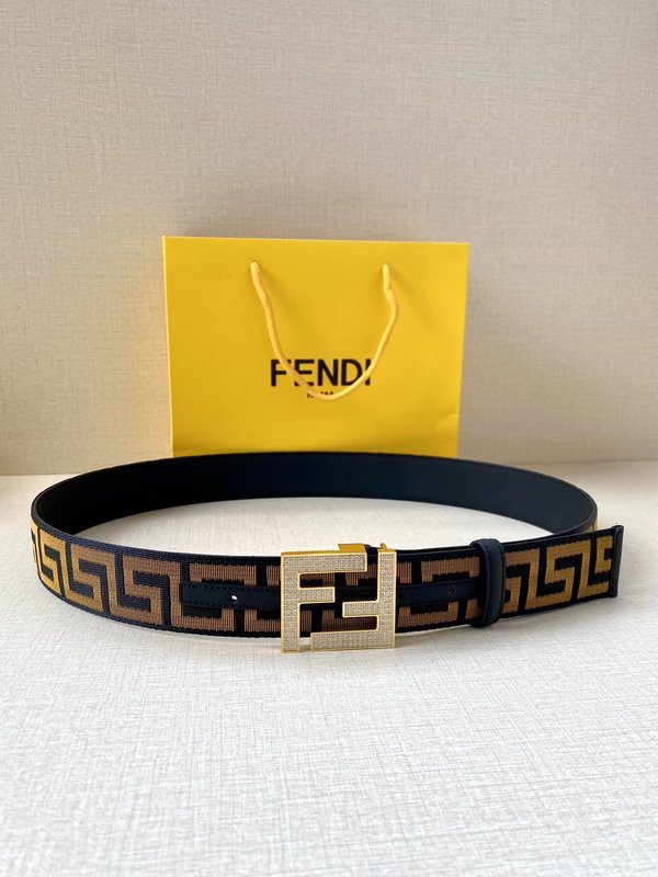 펜디 FF 로고 다이아몬드 버클 벨트 3.8cm 001-176635