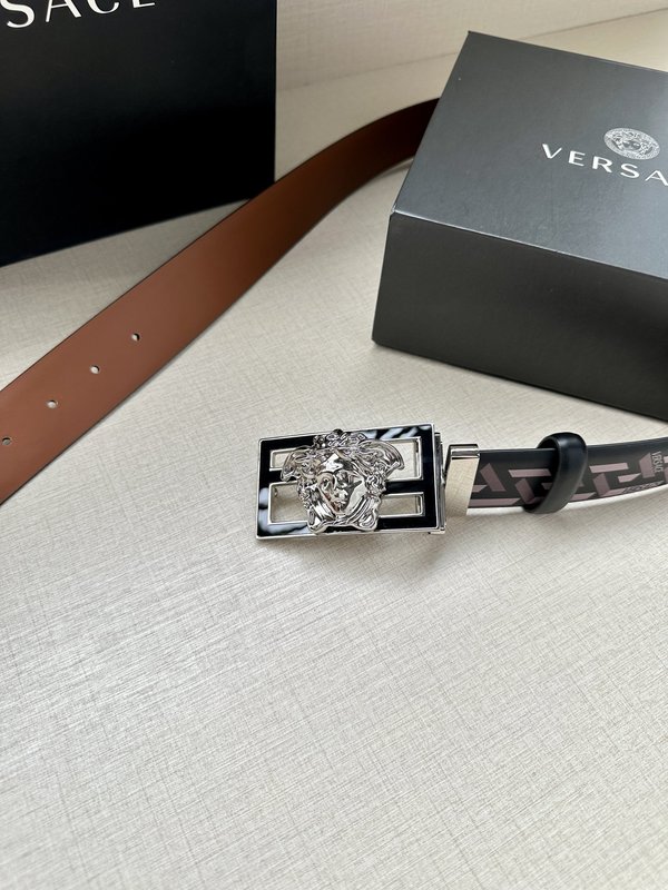 베르사체 펜디 콜라보 회전 버클 와이드 벨트 3.8cm 001-176636