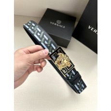 베르사체 펜디 로고 양면 착용 와이드 벨트 001-176637