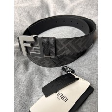 펜디 남성용 블랙 양면 가죽 벨트 001-176644