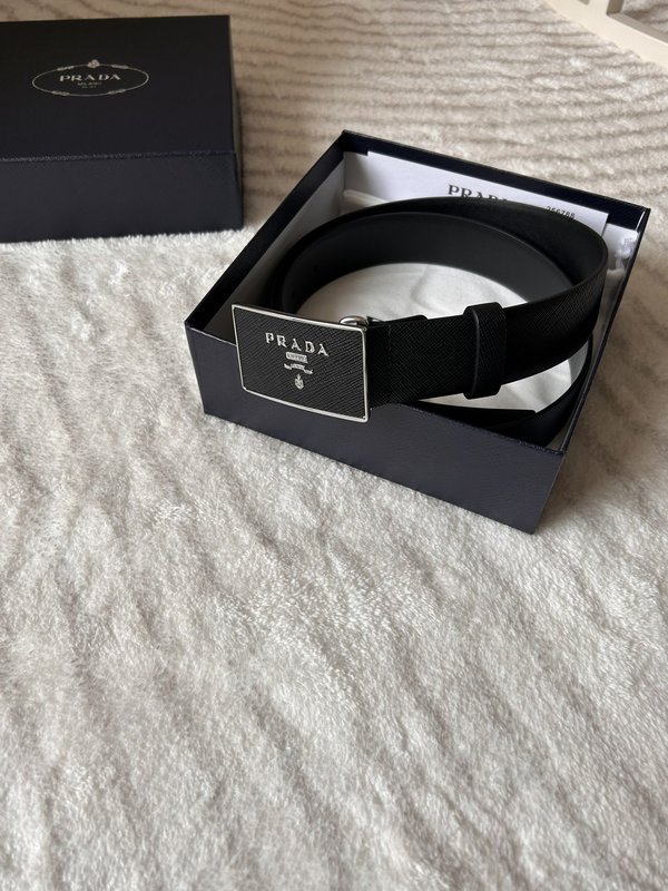 프라다 PRADA 사피아노 가죽 벨트 001-176684