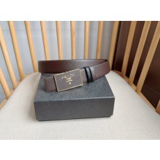 프라다 PRADA 로고 버클 벨트 001-176750