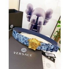 베르사체 양면 프린트 벨트 메두사 버클 001-176870