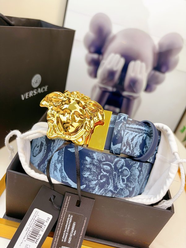 베르사체 양면 프린트 벨트 메두사 버클 001-176870