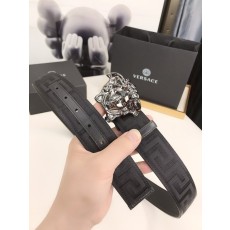 베르사체 메두사 그리스 키 패턴 캐주얼 벨트 001-176876
