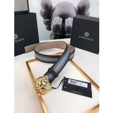 베르사체 메두사 헤드 가죽 벨트 001-176881