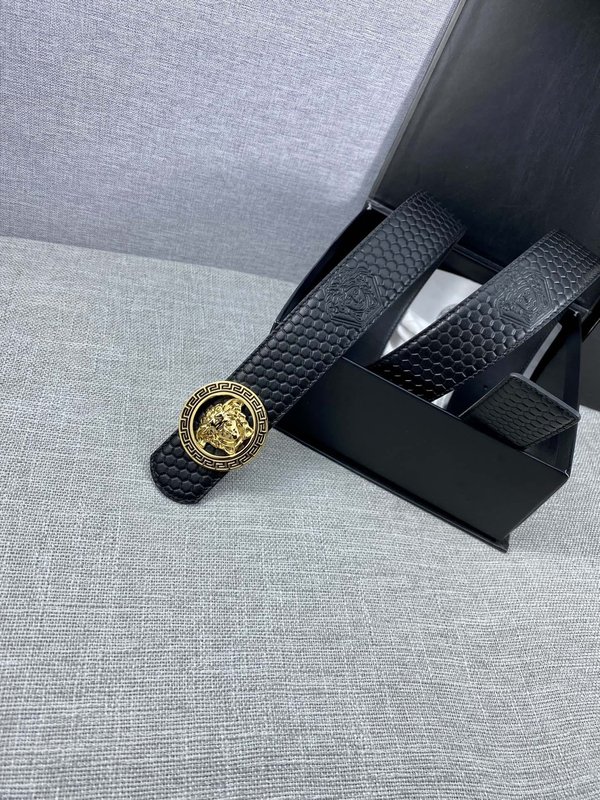 베르사체 Versace 메두사 헤드 가죽 벨트 001-176900