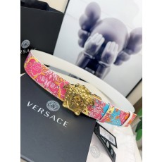 베르사체 양면 프린트 사피아노 가죽 벨트 001-176903