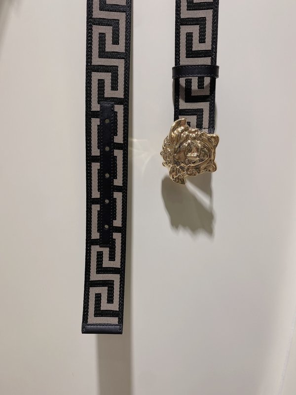 베르사체 메두사 소가죽 벨트 4cm 001-176913